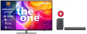 65PUS9060/12 The One 164 cm (65") QLED Ambilight TV + Dein Geschenk: Philips TAB6100/10 Soundbar + Subwoofer