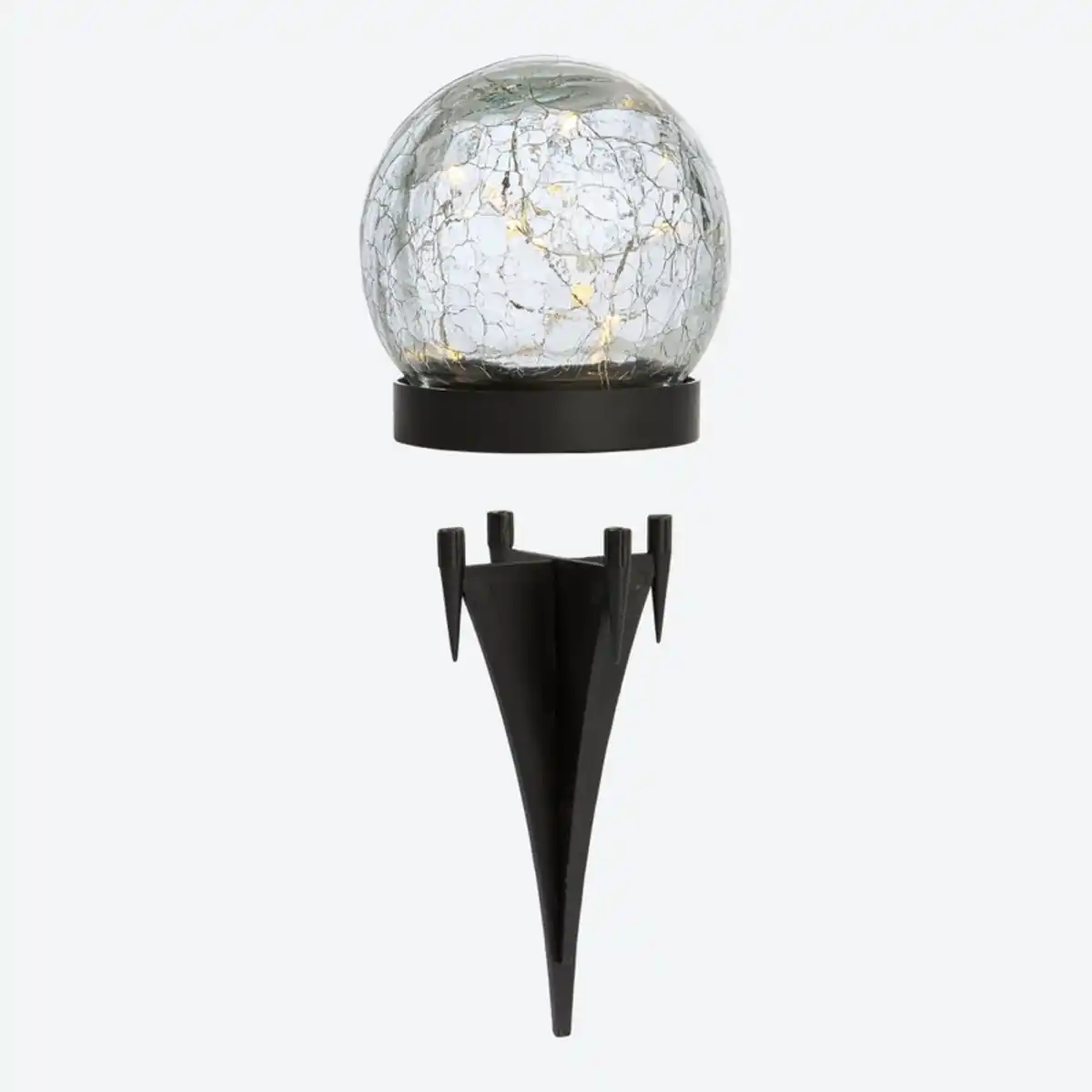 Bild 2 von Solarleuchte aus Glas in Crackle-Optik, Ø ca. 9 cm