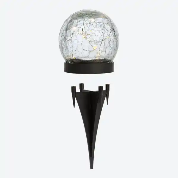 Bild 2 von Solarleuchte aus Glas in Crackle-Optik, Ø ca. 9 cm