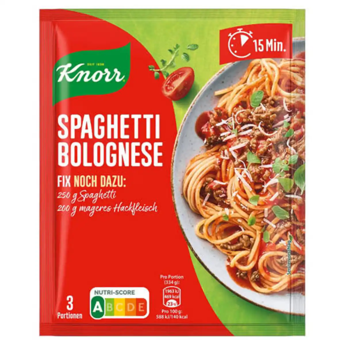 Bild 1 von KNORR Fix 40 g, Spaghetti Bolognese