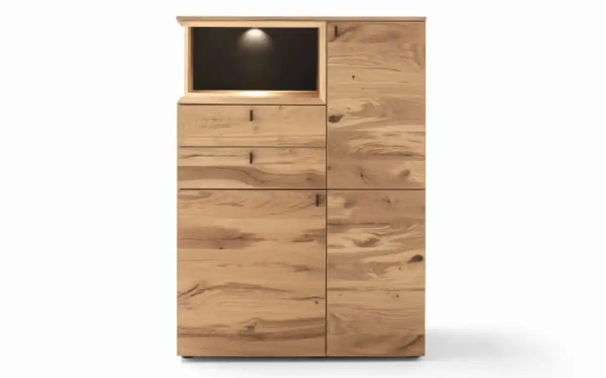 Bild 1 von VENJAKOB - Highboard Andiamo, anthrazit/Eiche rustico