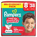 Bild 1 von Pampers Baby Dry Pants Windeln Gr.8 Extra Large 17+kg Big Economy Pack, 38 Stk