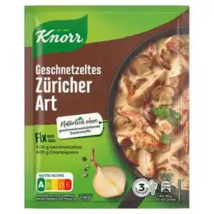 KNORR Fix 54 g, Geschnetzeltes Züricher Art