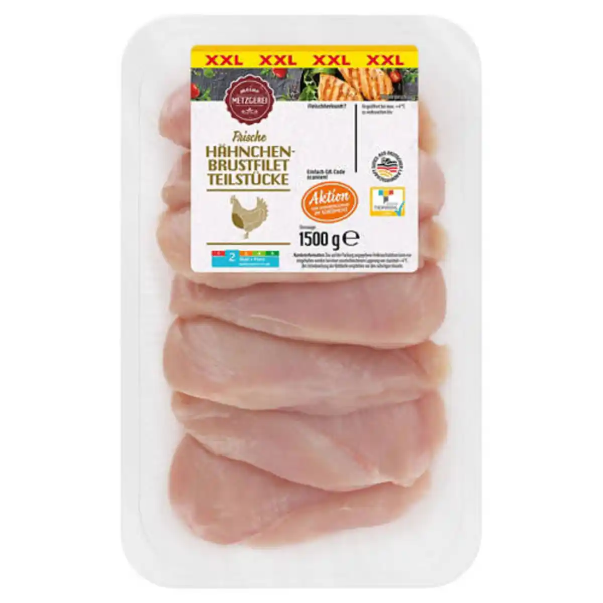Bild 1 von MEINE METZGEREI Hähnchen Brustfilet 1,5 kg