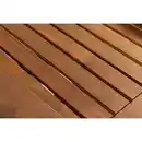 Bild 4 von 2-Sitzer-Gartenbank mit Beistelltisch klappbar aus Akazienholz, ca. 163 x 63 x 91 cm - Braun