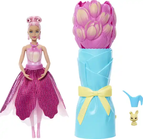 Bild 2 von Mattel Barbie Flower Surprise Puppe Pinke Tulpe