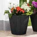 Bild 2 von Holzoptik-Pflanzkübel "Wood" - Anthrazit