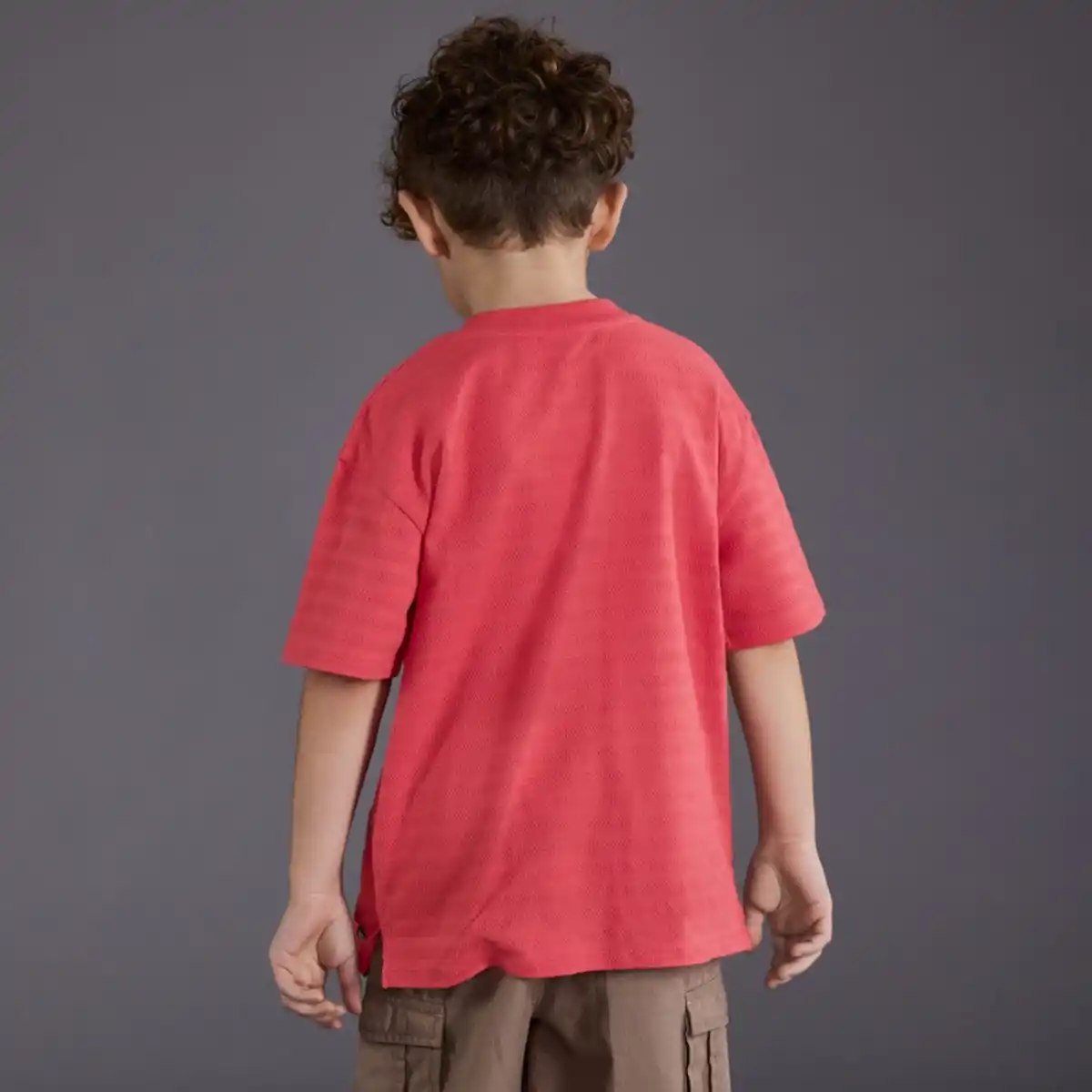 Bild 4 von Kinder-Jungen-T-Shirt mit kurzer Knopfleiste