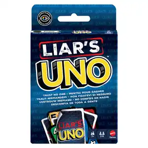 Liar‘s UNO Kartenspiel für Erwachsene, Kinder, Familien, Partys und Spieleabende, Tricks und Bluffs, 1 Stk