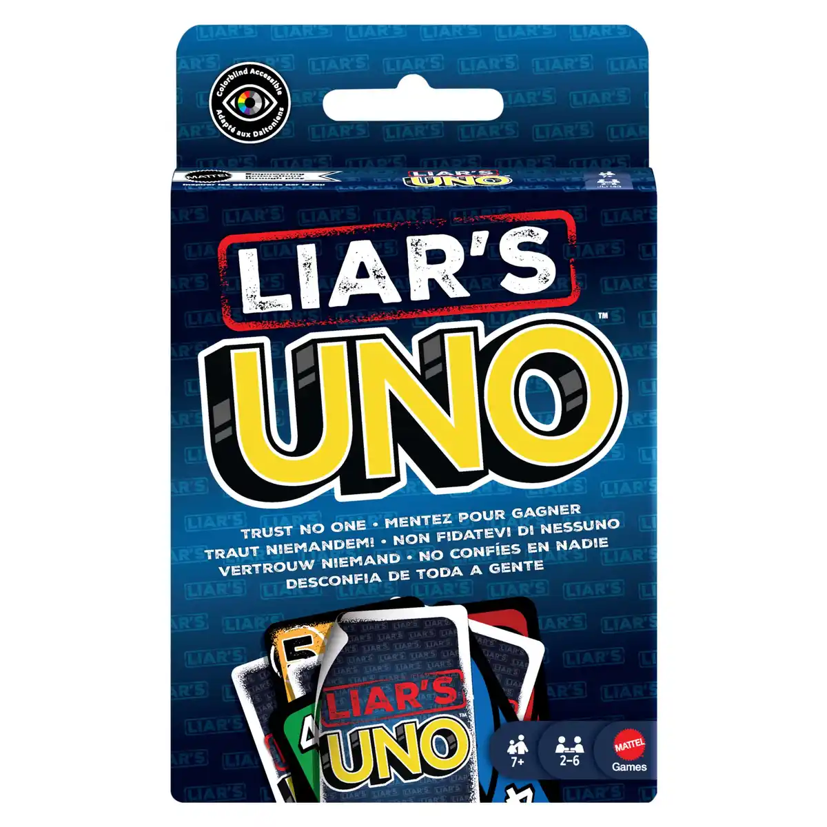 Bild 1 von Liar‘s UNO Kartenspiel für Erwachsene, Kinder, Familien, Partys und Spieleabende, Tricks und Bluffs, 1 Stk