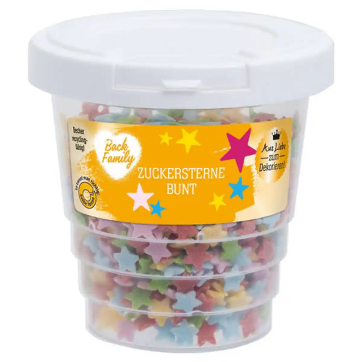 Bild 1 von BACK FAMILY Streudekore 60 g, Sterne bunt