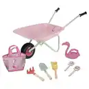 Bild 1 von GARDENLINE Kinder Garten Set, Schubkarre, Flamingo