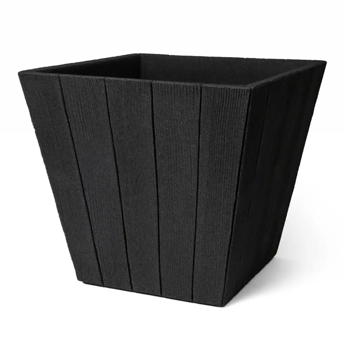 Bild 3 von Holzoptik-Pflanzkübel "Wood" - Anthrazit