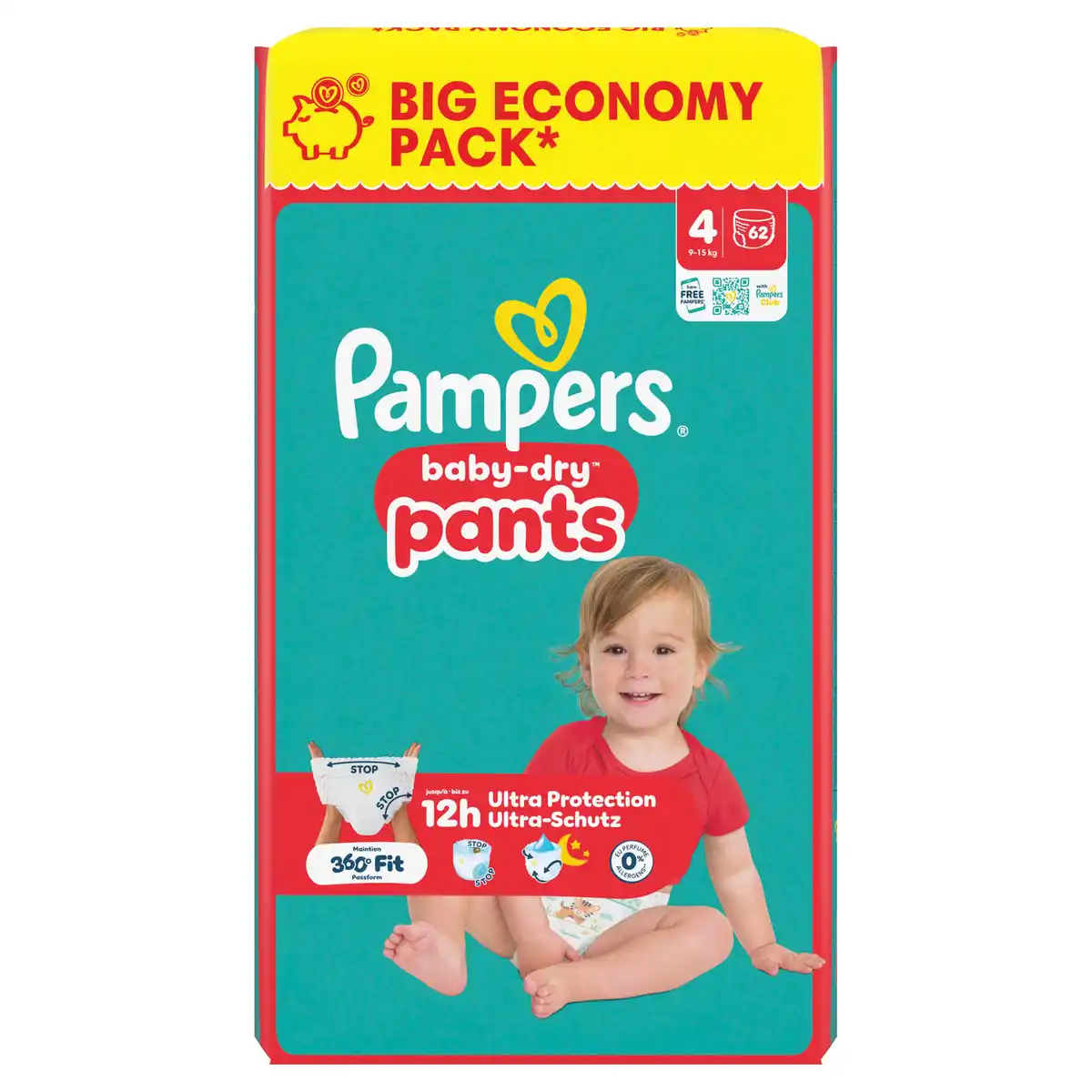 Bild 1 von Pampers Baby-Dry Pants Gr. 4, 62 Stk