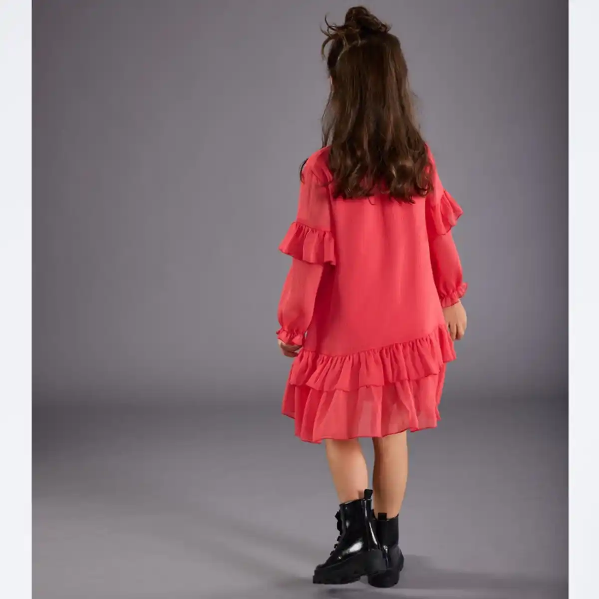 Bild 4 von Kinder-Mädchen-Kleid mit Rüschen