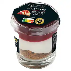 GOURMET FINEST CUISINE Dessert im Glas 60 g, Cheesecake-Rote Früchte