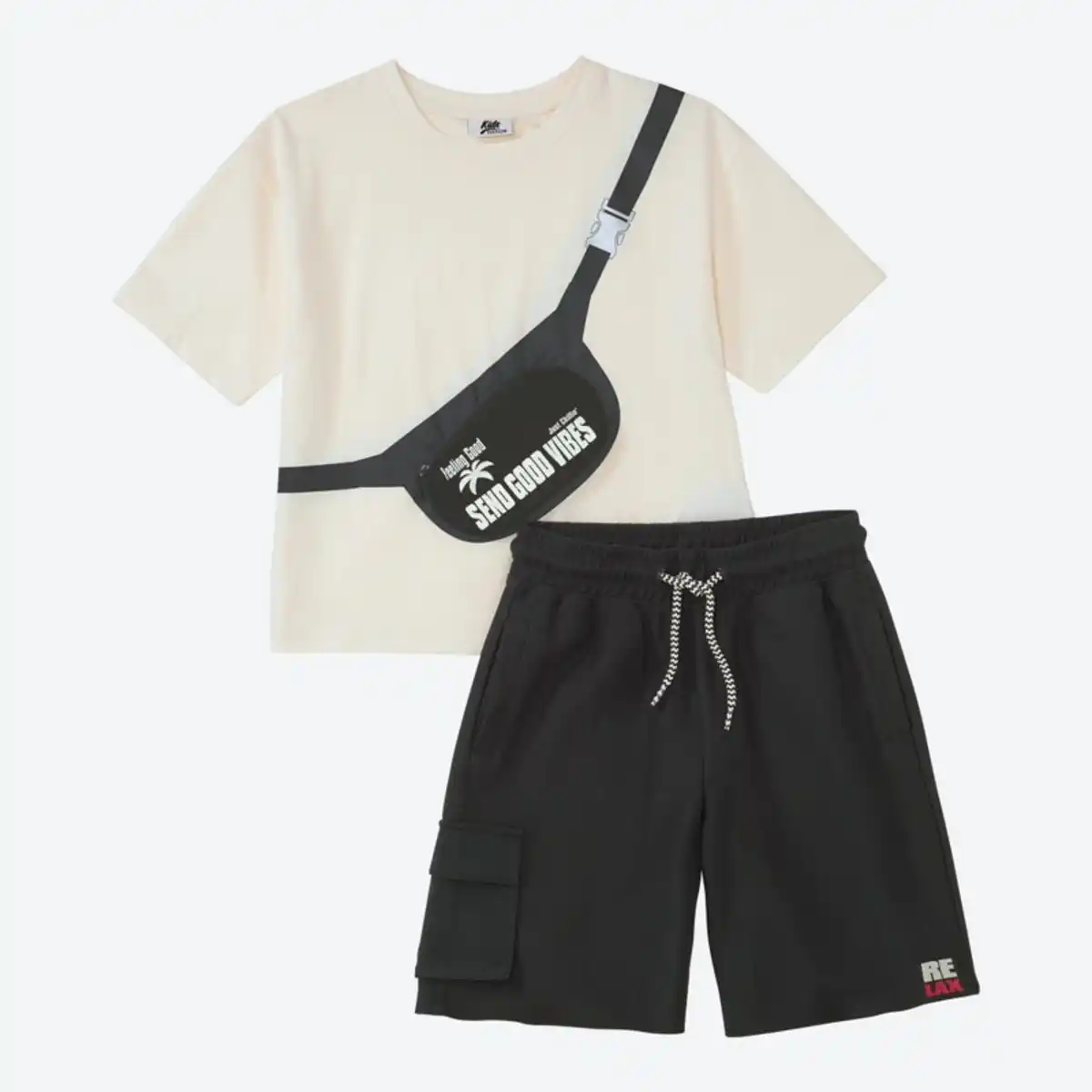 Bild 2 von Kinder-Jungen-Set mit Taschen-Applikation, 2-teilig