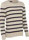 Bild 1 von IDEENWELT Strickshirt Streifen off-white/dunkelblau Gr. M