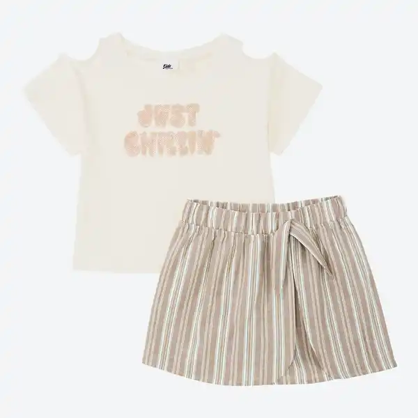 Bild 3 von Kinder-Mädchen-Set mit Stickerei, 2-teilig