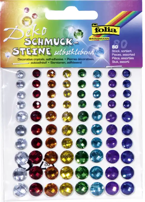 Bild 2 von folia Schmucksteine selbstklebend, sortiert