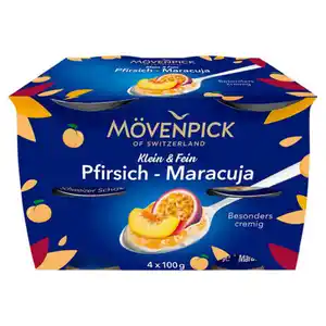 MÖVENPICK Klein & Fein 4 x 100 g, Pfirsich-Maracuja