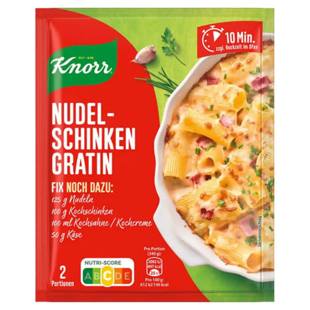 Bild 1 von KNORR Fix 32 g, Nudel-Schinken-Gratin