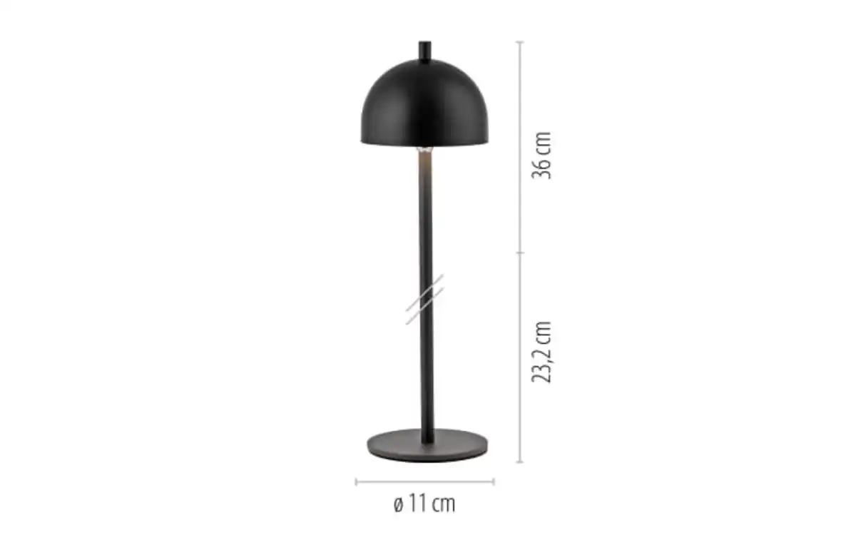 Bild 2 von AKKU-Tischleuchte Bellis, schwarz