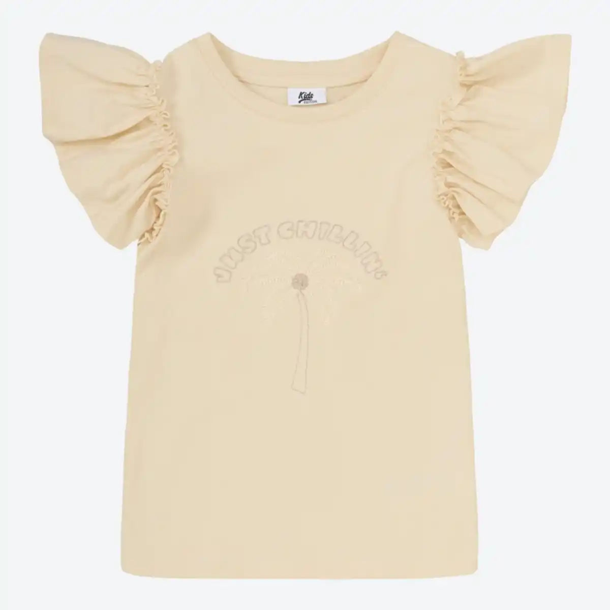 Bild 2 von Kinder-Mädchen-T-Shirt mit Volantärmeln