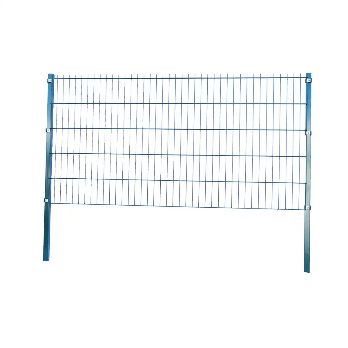 Bild 1 von Doppelstabmattenzaun Komplett-Set, ca. 123 cm x 10 m - Moosgrün