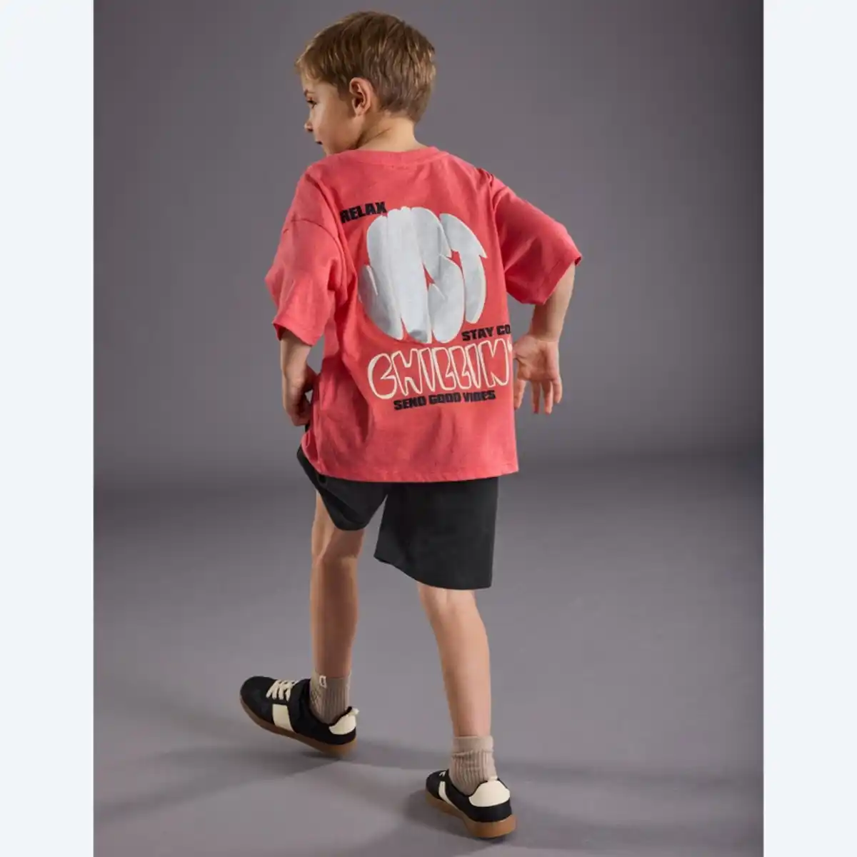 Bild 4 von Kinder-Jungen-Bermudas mit gewebtem Label