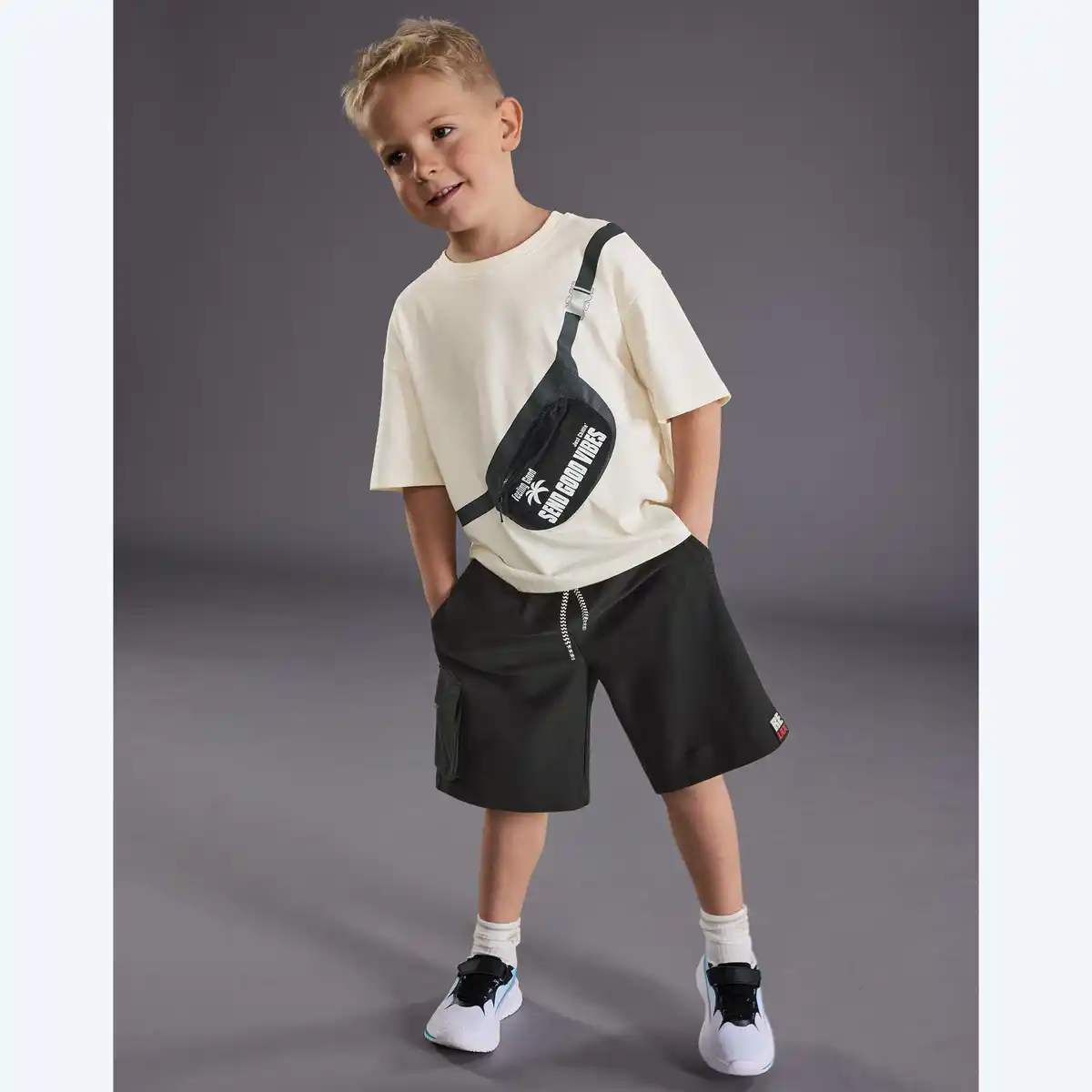 Bild 1 von Kinder-Jungen-Set mit Taschen-Applikation, 2-teilig