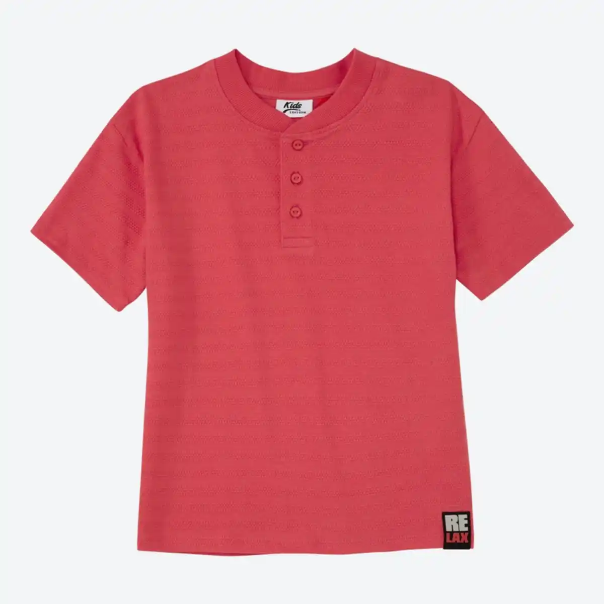 Bild 2 von Kinder-Jungen-T-Shirt mit kurzer Knopfleiste