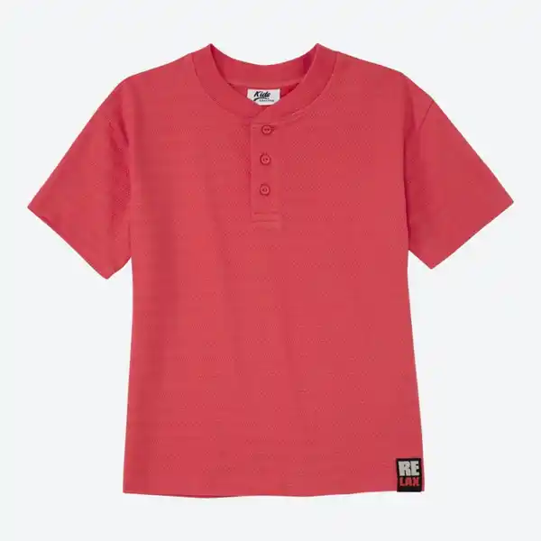 Bild 2 von Kinder-Jungen-T-Shirt mit kurzer Knopfleiste