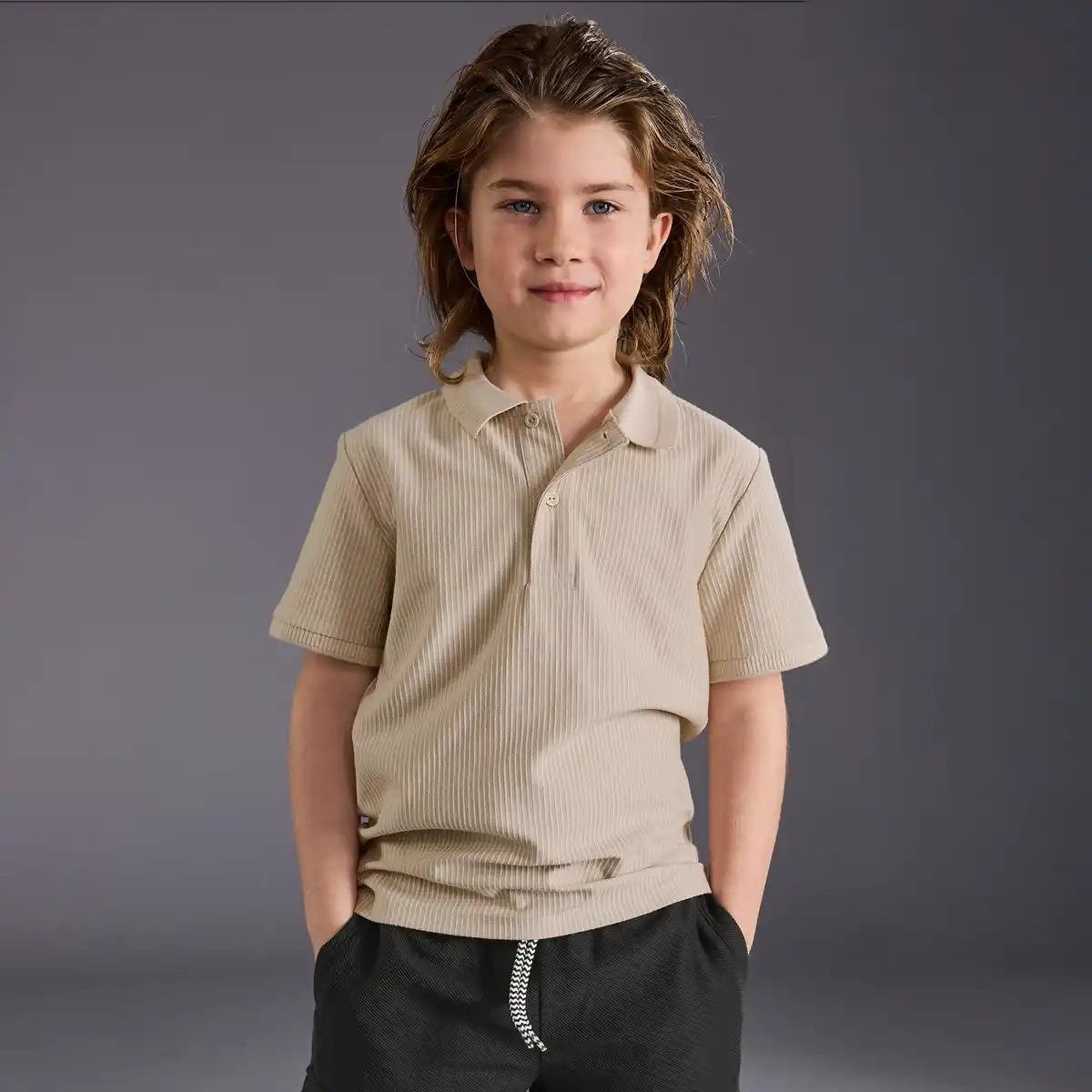 Bild 1 von Kinder-Jungen-T-Shirt mit Kragen