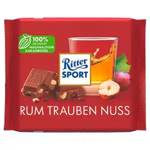 RITTER SPORT Bunte Vielfalt, Rum Trauben Nuss