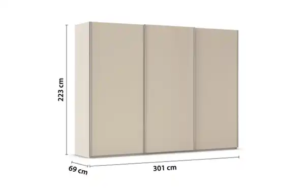 Bild 4 von Rauch - Schwebetürenschrank Taro, champagner