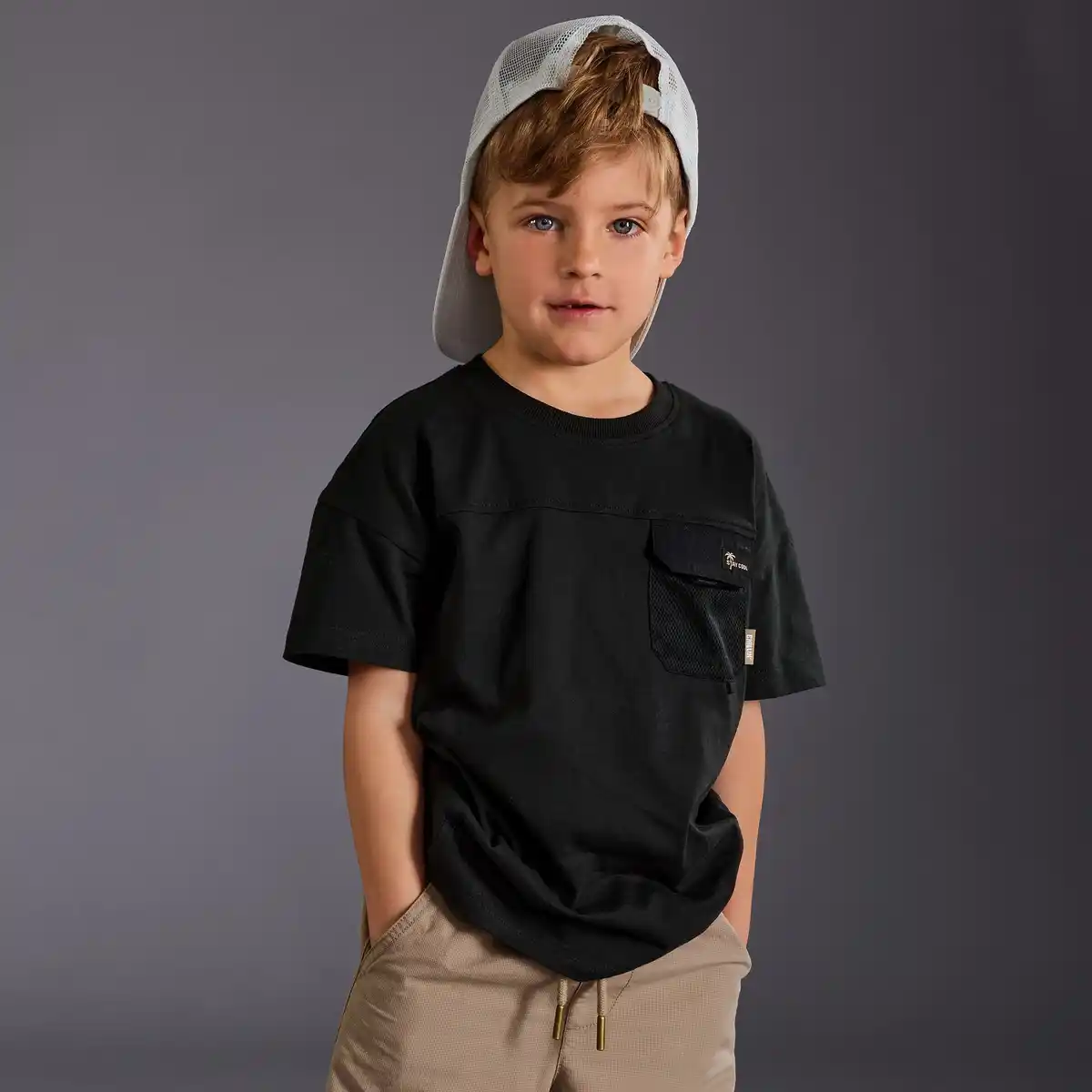 Bild 1 von Kinder-Jungen-T-Shirt mit Brusttasche