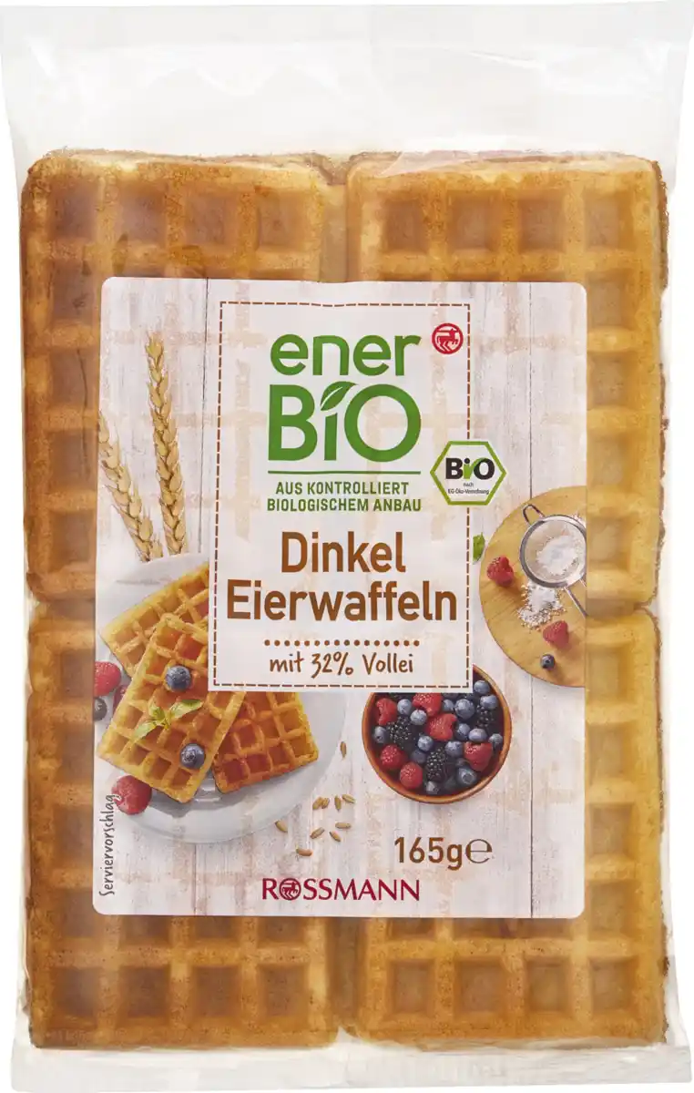 Bild 1 von enerBiO Bio Dinkel Eierwaffeln, 165 g