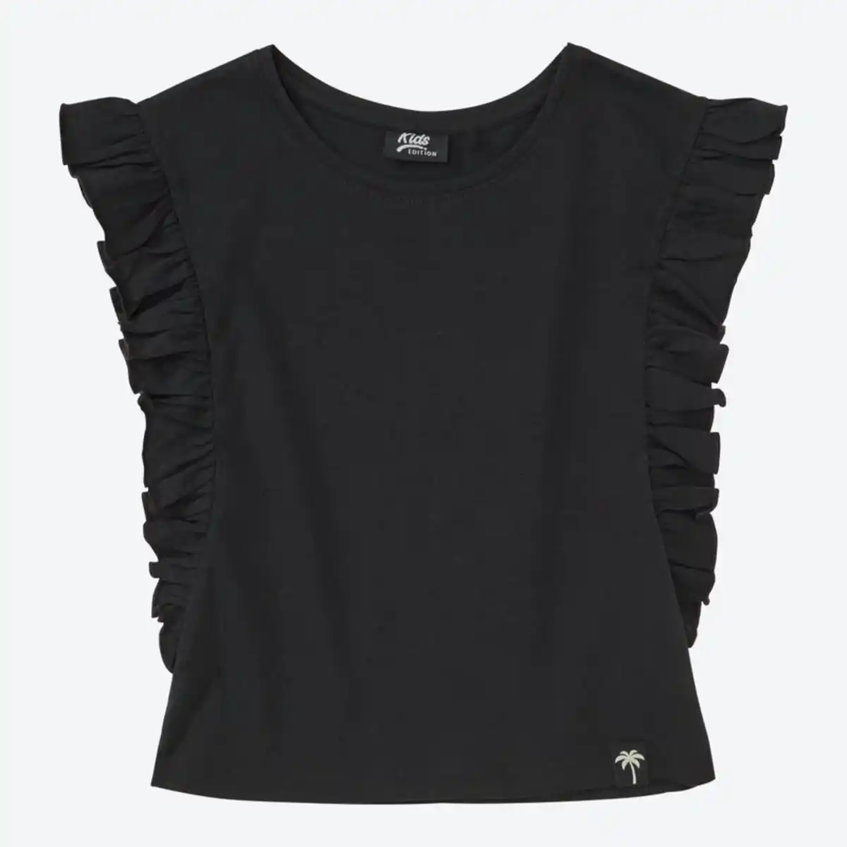 Bild 2 von Kinder-Mädchen-T-Shirt mit Rüschen