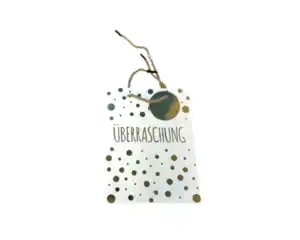 Geschenktüte A5 Sprüche, gold