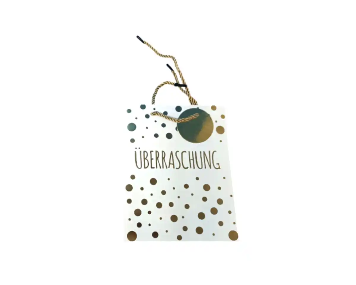 Bild 1 von Geschenktüte A5 Sprüche, gold