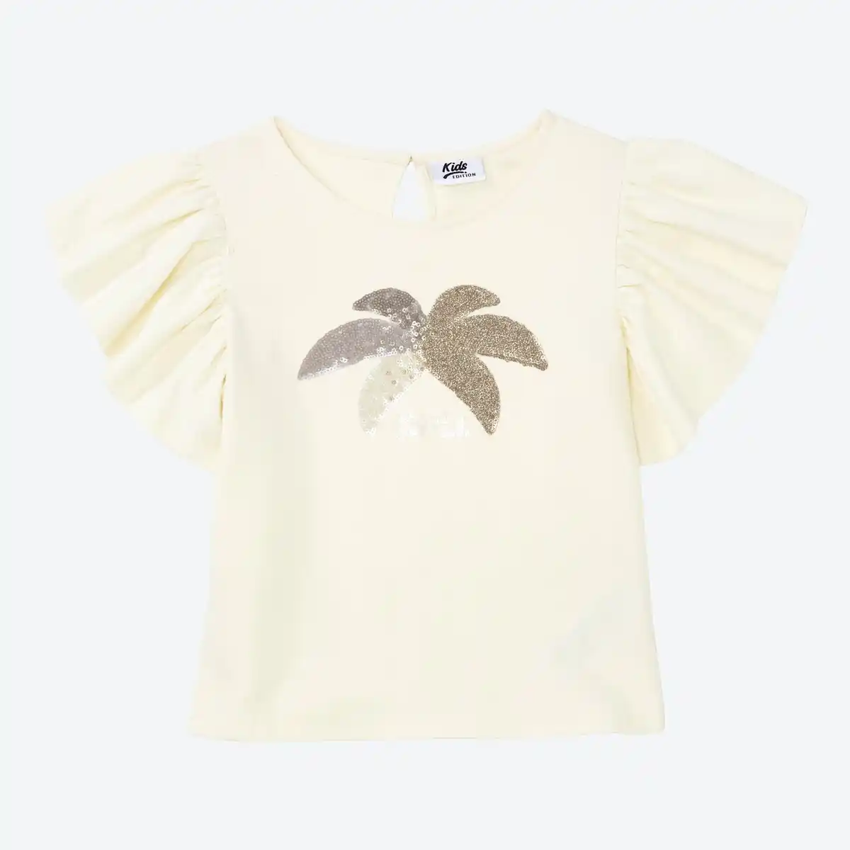 Bild 3 von Kinder-Mädchen-T-Shirt mit Pailletten-Applikation