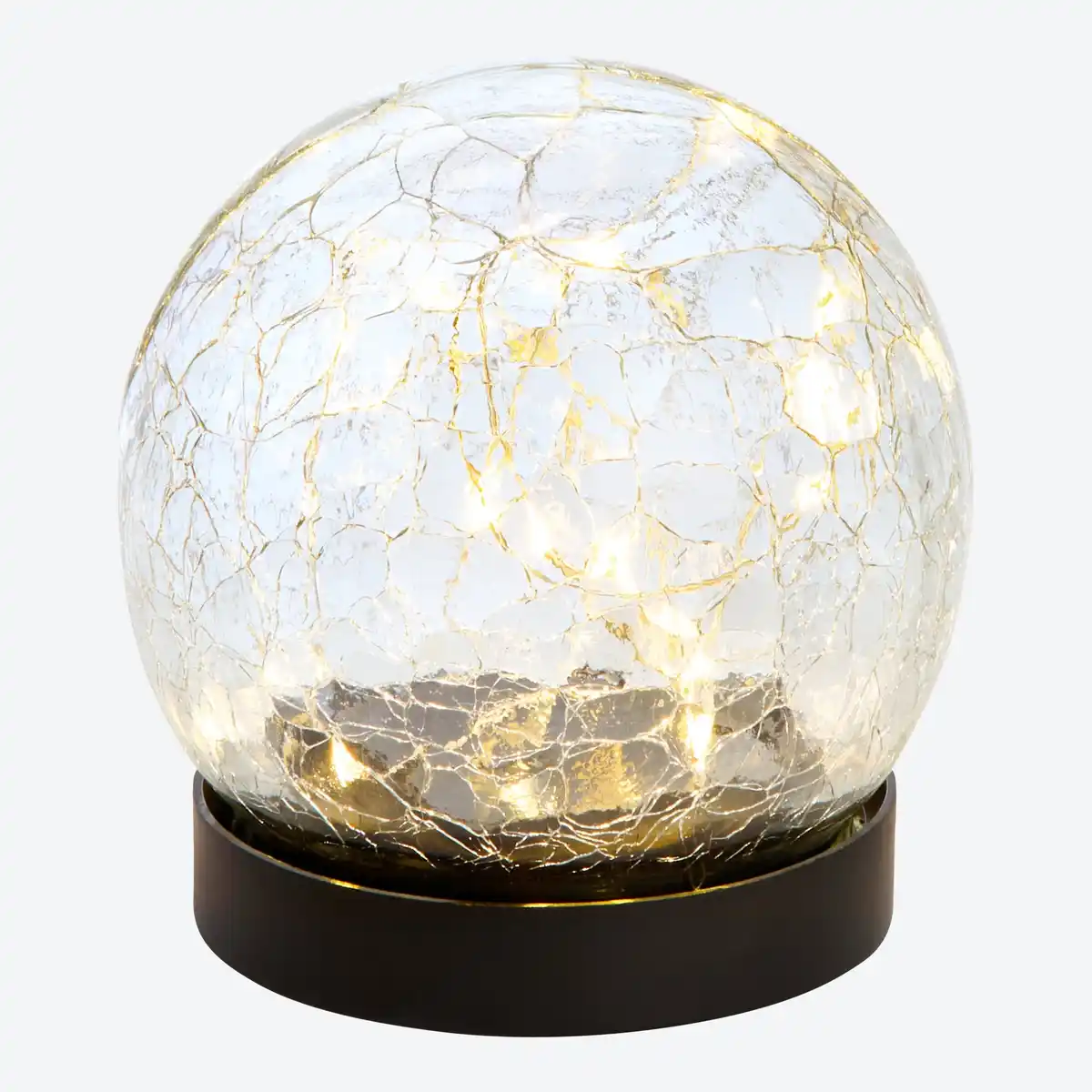 Bild 1 von Solarleuchte aus Glas in Crackle-Optik, Ø ca. 9 cm