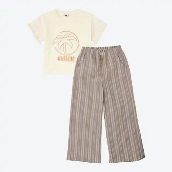 Bild 2 von Kinder-Mädchen-Set mit Stickerei, 2-teilig