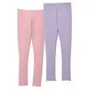 Bild 1 von L&D Kleinkinder-/Kinder-Leggings, 2er-Pack, Rosa/Violett, 122