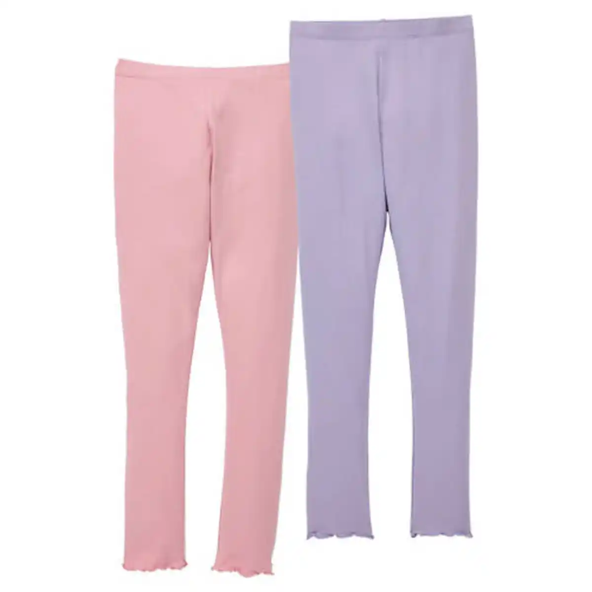 Bild 1 von L&D Kleinkinder-/Kinder-Leggings, 2er-Pack, Rosa/Violett, 122