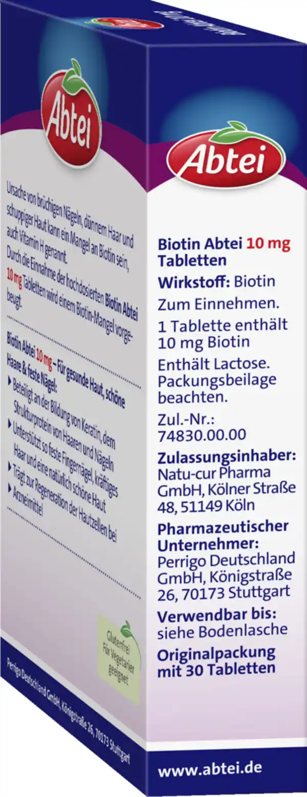 Bild 3 von Abtei Biotin 10mg Forte 30Tbl