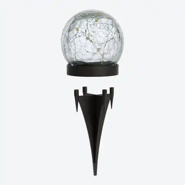 Bild 4 von Solarleuchte aus Glas in Crackle-Optik, Ø ca. 9 cm