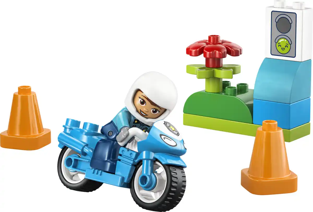 Bild 3 von LEGO 10471 Blaues Polizeimotorrad