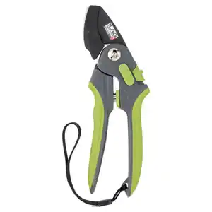 GARDENLINE Garten- und Rosenschere, Grün, Amboss-Schere